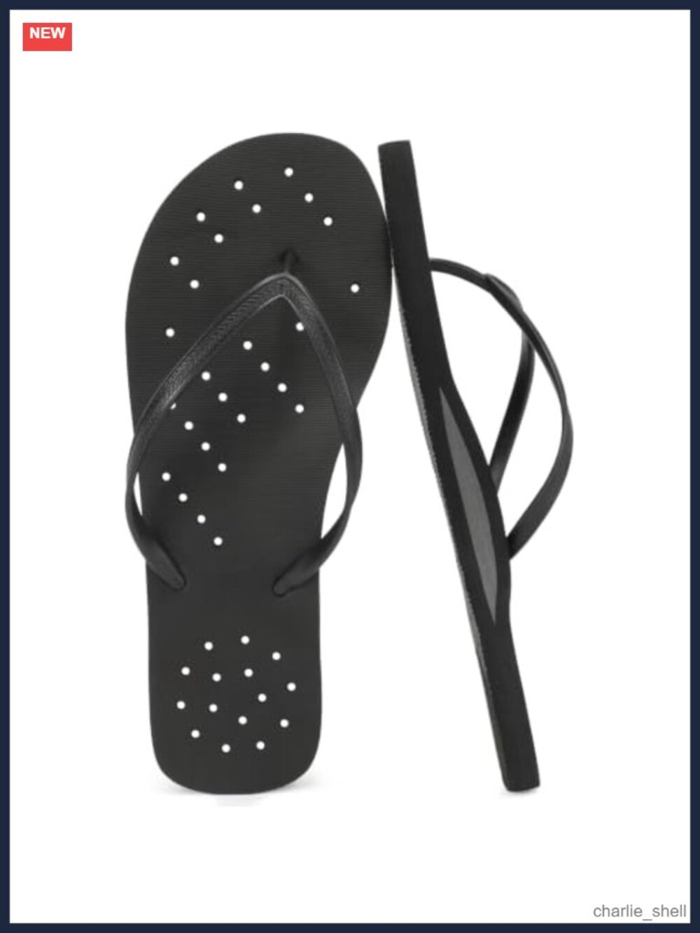 STQ Mens Shower Flip Flops Quick Dry Non Slip Arch Support Drain Holes